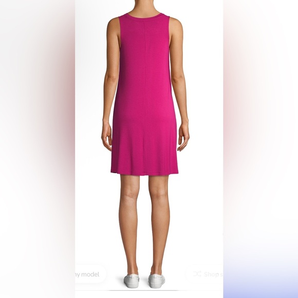 Time & Tru Vibrant Pink Sleeveless Tank Dress | Size Small - Picture 4 of 11